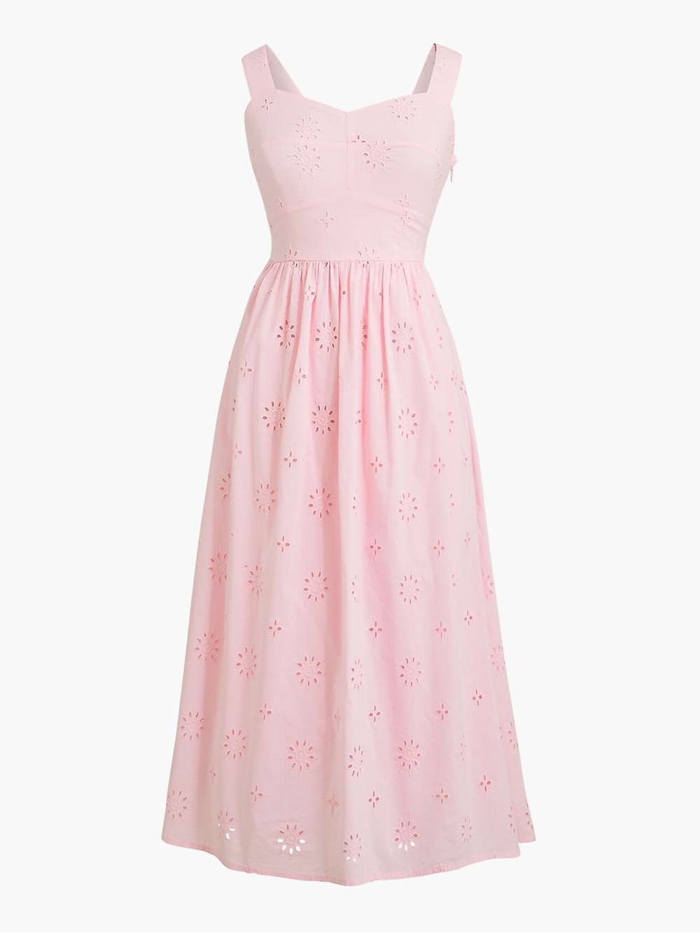 J. Crew Light Pink Eyelet Dress